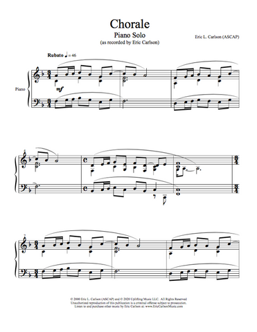 Chorale - Piano Solo